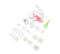 VGEBY Macchina per la produzione di pulsanti, Kit di stampa per badge in plastica 3 in 1 per progetti artigianali per bambini, strumento artistico coinvolgente per lo sviluppo delle competenze, #511