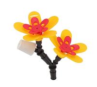VGEBY Mangiatore per Colibrì per Bottiglie (Fiore doppio) | Design in plastica riutilizzabile, facile installazione, arredamento da giardino, adatto a vari di bottiglie