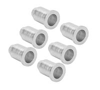 VGEBY Manicotti per Montaggio Corde per Chitarra, Cappuccio in Ferro da 6 Pezzi, Migliore Effetto Sonoro, Accessori Necessari per Chitarra Elettrica (SILVER)