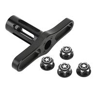 VGEBY Manicotto per Dadi Esagonali Ruota da 17 Mm, Chiave per Strumento di Installazione Dadi Esagonali da 17 Mm con Cappuccio Dado di Accoppiamento, per Auto RC 1/10 1/8 (BLACK)