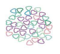VGEBY Marcatori in metallo fine per identificare le ripetizioni, 40 marcatori a forma di cuore per gli amanti della maglieria e dell'uncinetto