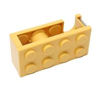 VGEBY Mini Costruzione di Blocchi per Costruzioni Desktop Ribbon da Taglio Facile Spender per la Sala di Studio della Scuola, Materiale PP Resistente (YELLOW)