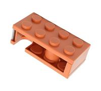 VGEBY Mini Costruzione di Blocchi per Costruzioni Desktop Ribbon da Taglio Facile Spender per la Sala di Studio della Scuola, Materiale PP Resistente (ORANGE)