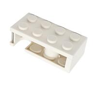 VGEBY Mini Costruzione di Blocchi per Costruzioni Desktop Ribbon da Taglio Facile Spender per la Sala di Studio della Scuola, Materiale PP Resistente (WHITE)