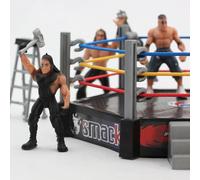 VGEBY Mini Set da Gioco di Wrestling da 32 Pezzi con a 6 Lati, 12 Action Figure e Accessori per i Fan (Come mostrato)