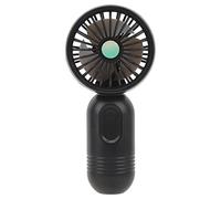 VGEBY Mini Ventilatore Portatile, Ventilatore Portatile Ricaricabile Tramite USB Regolabile a 3 velocità con Impugnatura Antiscivolo, per Sport da Viaggio Interni Ed Esterni in Attesa (BLACK)