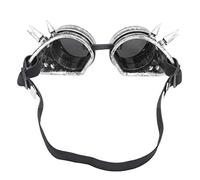 VGEBY Occhiali Vintage, Occhiali da Sole Antivento Stile Vintage ABS Occhiali da Ciclismo Vintage Steampunk a Spillo Vintage (Argento retrò) Occhiali da Esterno