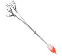 VGEBY Ombrello Rig, Durevole 5 Bracci con Esca con Testa di Pesce Bionica per la Pesca Alla Spigola e Al Pesce Gatto in Acqua Dolce (Tipo 1)