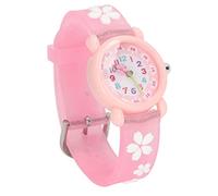 VGEBY Orologi da Polso per Ragazze, Orologi Impermeabili Rosa 3D Orologi per Ragazze Educative Colorate con Cartoni Animati per Bambini di età Superiore a 3 Anni(Rosa)