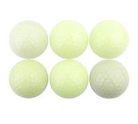 VGEBY Palle da Luminose 6 Pezzi, Glow in the Dark Bright, for Gioco | Rivestimento Fluorescente, Ricarica UV, Diametro 42,67 Mm, Nucleo in Gomma Morbida, Resistente per Esercitazioni all'aperto.
