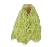 VGEBY Parrucca per Bambola Capelli Morbidi Seta Frangia Piatta Lunga (1/6 | Design simulato del cuoio capelluto, facile da modellare, materiale di seta morbida, per bambole con snodi sferici