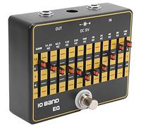 VGEBY Pedale Effetti per Chitarra, Equalizzatore a 10 Bande con True Bypass per Chitarra Elettrica, Controllo Slider in Metallo, Modulazione di Frequenza Precisa, Gamma da 31,25 Hz a