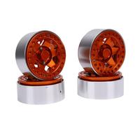 VGEBY per Cerchione Beadlock da 1,9 Pollici, per Ruota RC in Lega di Alluminio per Cingolato RC 1/10, con Connessione e Installazione Rapida (ORANGE)