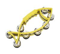 VGEBY Percussioni Jingles a Doppia a Forma di Pesce per Bambini Realizzate in ABS, Strumento Musicale per L'educazione Precoce e Giocattolo Ritmico per Bambini (YELLOW)