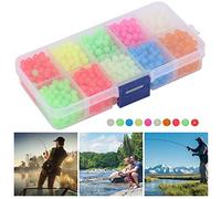 VGEBY Perline Che Si Illuminano al Buio, Accessori da Pesca in Plastica Luminosa per la Pesca Notturna e d', 1000 Pezzi con Foro Centrale per Infilare Facilmente Il Filo