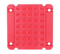 VGEBY Piastra Ponderata, Design a Smontaggio Rapido in Materiale ABS con 2 Cinghie per Attrezzature da Allenamento e Scene Sportive (Rosso)