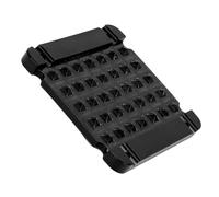 VGEBY Piastra Ponderata, Design a Smontaggio Rapido in Materiale ABS con 2 Cinghie per Attrezzature da Allenamento e Scene Sportive (Black)