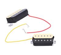 VGEBY Pickup per Chitarra a Doppia Bobina Magnetica in Ceramica con Controllo del Volume, Adatto per Chitarra Elettrica ST SQ, Ricambio per Strumenti Musicali (Nero giallo)