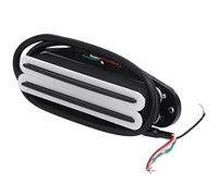 VGEBY Pickup per Chitarra a Doppia Guida Doppia Bobina Parte per Chitarra Elettrica ST, Cavi di Collegamento in Rame Humbucker, Ideale per Chitarristi, Metallo Bianco 84 X 24 X 21 Mm