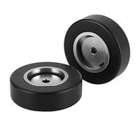 VGEBY Pneumatici da Drift in Lega di Alluminio da 2 Pezzi, Accessori per Auto RC Leggeri e Resistenti All'usura di Piccole Dimensioni, con 2 Viti Facile Installazione, Adatti per (SILVER)