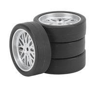 VGEBY Pneumatici per Auto da Drift RC da 4 Pezzi, Pneumatico per Ruota da Drifting in Gomma con Adattatore Esagonale da 4 Mm per Modello di Auto Telecomandato AE86