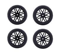 VGEBY Pneumatici per Auto RC, 4 Pezzi Pneumatici Telecomandati Universali Design Allargato dei Pneumatici Ruote per Auto RC 85mm 1/10 Pneumatici per Veicoli Cingolati RC Sostituzione