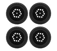 VGEBY Pneumatici per Ruote per Camion RC 4 Pezzi 1/10, Diametro 110 Mm, Larghezza 45 Mm, Connettore 12, con Superficie Antiscivolo per Camion Slash HPI 4x4 2WD per Percorsi Brevi
