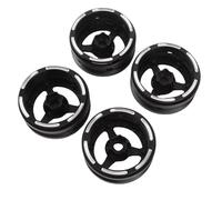 VGEBY Pneumatici RC, Ruote Beadlock in Fibra di Carbonio per Auto Cingolate 1:10, Design Ultra Leggero, Facile Pneumatici, Compatibile con SCX10 D90 Capra