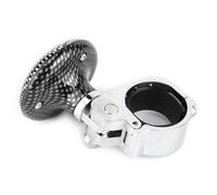 VGEBY Pomello per volante, in lega, con controllo della coppia migliorato per una facile manovrabilità, ideale per guidatori e parcheggi, in fibra di carbonio