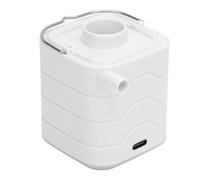 VGEBY Pompa d'Aria Portatile, Mini Gonfiatore Elettrico ABS 1600mAh Tipo C Ricaricabile con Luce LED 6 Ugelli Veloce 180L Min per Materasso Ad Aria da Campeggio Galleggianti per Piscina