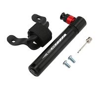 VGEBY Pompa per Bici, Pompa Manuale per Gonfiaggio di Pneumatici Portatile in Lega di Alluminio con Valvola Integrata per Mountain Bike da Strada (BLACK)