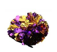 VGEBY Pompon da Cheerleader, 2 Pompon di Colore Metallizzato con Striscia Morbida e Materiale Pet di Alta qualità, per Accessori per Partite Sportive e Spettacoli Teatrali