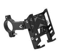 VGEBY Porta Cellulare da Bicicletta, Supporto per Cellulare in Lega di Alluminio Regolabile a 360° con Design a Forma di L per Manubrio Bici Elettrica per Moto, Compatibile con