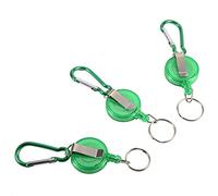 VGEBY Porta Mulinello per Pesca a Mosca, 3Pcs Accessorio per Attrezzo da Pesca a Scomparsa con Portachiavi(Verde) Canna da Pesca E Suoi Accessori