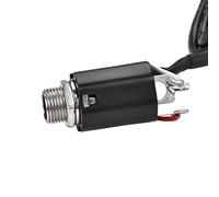 VGEBY Preamp EQ a 4 Bande, Pickup Piezo Sotto Sella con Controllo Volume per Chitarra (Senza perno di coda)