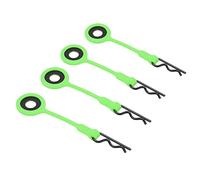 VGEBY RC Corberries Clips Pinks, 4pcs Rc Body Corps Clip Pins RC Auto Shell Clips Clip Solidi Holdon Metal Universal per Il Modello di Auto 1/10 (Verde)