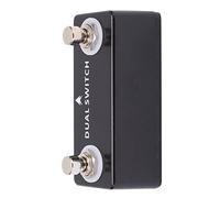 VGEBY Robusto Pedale per Chitarra in Metallo Nero con Design a Doppio Interruttore, Dimensioni Compatte e Peso Leggero