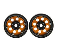 VGEBY Ruota per Auto RC da 2,2 Pollici, Accessorio in Lega di Alluminio con 8 Fori Rotondi con Maggiore Resistenza e Durata, per Auto di Marca Assiale HSP HPI (oro)