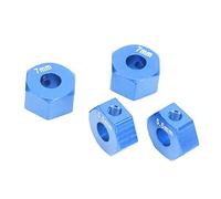 VGEBY Ruota RC, Lega di Alluminio di Diametro 12 Mm, 5,5 Mm, Spessore 7, con Struttura Robusta per 1 10 Slash 4x4 Rustler Stampede (BLUE)