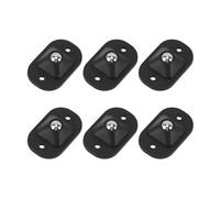 VGEBY Ruote Girevoli Autoadesive da 12 Pezzi, Ruota Universale in Pasta di Acciaio Inossidabile, Mini Ruote Girevoli a 360 Gradi per Bidone della Spazzatura, e Mobili (BLACK)