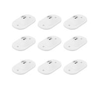 VGEBY Ruote Girevoli Autoadesive da 12 Pezzi, Ruota Universale in Pasta di Acciaio Inossidabile, Mini Ruote Girevoli a 360 Gradi per Bidone della Spazzatura, e Mobili (WHITE)