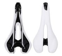 VGEBY Sella per Bicicletta Sella per Bici EVA PU con Design Ergonomico Cavo Assorbimento degli Urti Guida in Acciaio 27 X 14 X 4 Cm per Bici da Strada di Montagna Uomini Donne Pendolarismo (WHITE)