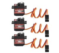 VGEBY Servomotore RC da 3 Pezzi Servo a Risposta Rapida Leggero Ad Alta Torsione per Aereo Robot per Auto RC con Angolo di Lavoro 180° DC 4.8-6V