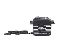 VGEBY Servomotore, Servo Digitale con Ingranaggio in Metallo Impermeabile per Cingolato per Auto RC, Torsione Elevata, Controllo di Precisione per Applicazioni di Robotica e Veicoli (BLACK)