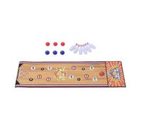 VGEBY Set da Bowling, Set da Gioco da Bowling da Tavolo per Interni con 6 Birilli 6 Palline Tappetino Pieghevole di Facile Installazione per Viaggi in Famiglia, Serate di Gioco, Feste