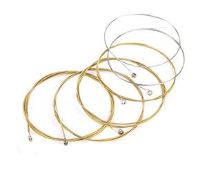 VGEBY Set di Corde per Chitarra da 6 Pezzi con Suono Brillante e Tensione Moderata per gli Amanti degli Strumenti a corda. Avvolgimento in Acciaio Inossidabile + Lega di Rame per (corde per chitarra