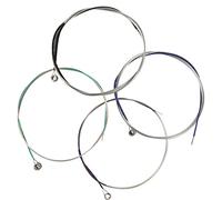 VGEBY Set di corde per viola avvolte in argento per toni chiari e caldi e bei suoni, 4 pezzi, anima in acciaio placcato con estremità a sfera