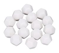 VGEBY Set di Dadi Vuoti, 30 Pezzi, Dadi Poliedrici Bianchi 12 Facce 2,2 Cm per L'educazione, Scrittura Creativa, Giochi, Workshops