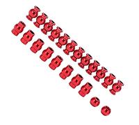 VGEBY Set di Sfere Pivotanti in Lega di Alluminio, 22 Pezzi per Aggiornamento Auto 1/10 4x4 Granite Mega RC con Sostituzione dello Sterzo a Sospensione