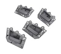 VGEBY Set Maniglie per Porte Interne Auto Maniglie per Porte Interne in Metallo e ABS 4 Pezzi Anteriore Posteriore Sinistra Destra Grigio Sostituzione Facile da Installare per Conducenti Auto (Senza